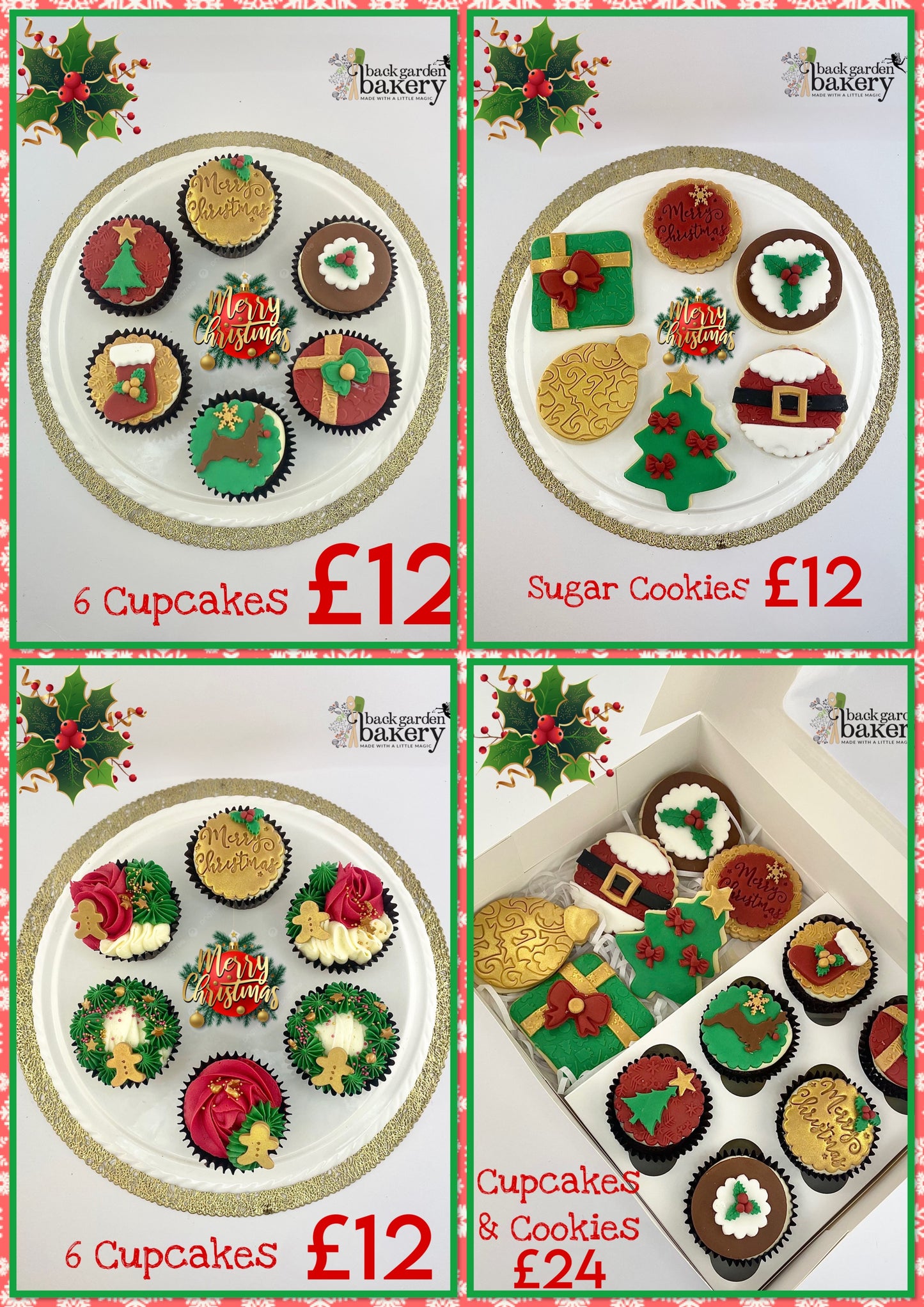 Christmas Cakesicles and Cupcake Boxes