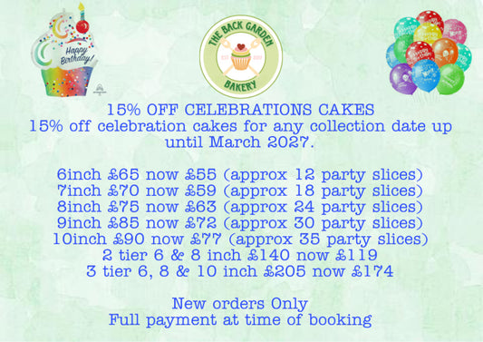 It’s My Birthday - 15% off Celebration Cakes