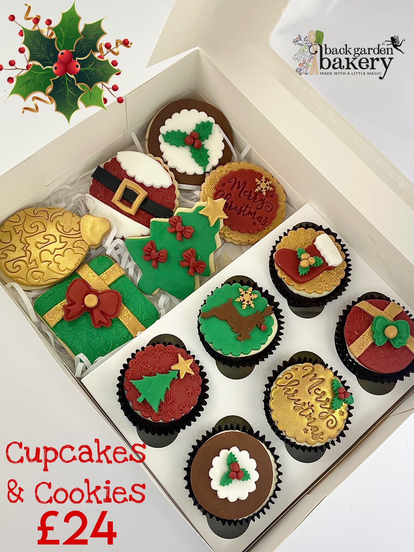 Christmas Cakesicles and Cupcake Boxes