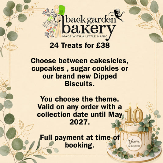 WE ARE 10!! Lets Celebrate -  24 Mixed Treats £38