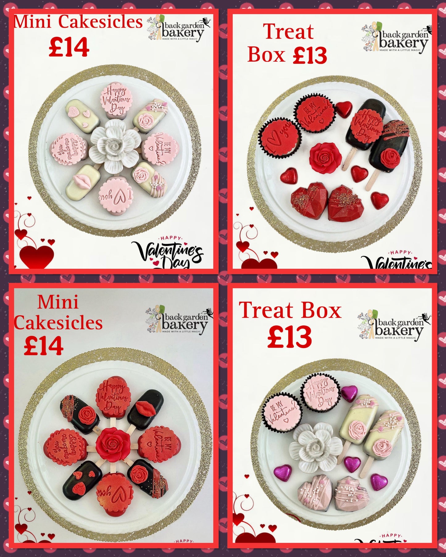 2026 Valentines Cakesicles & Cupcakes
