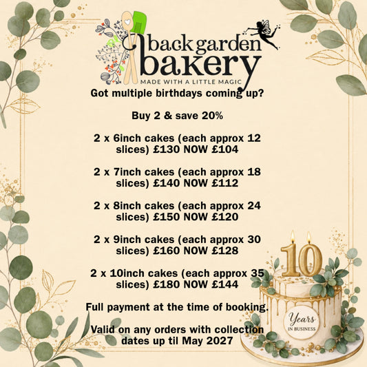 WE ARE 10!! Lets Celebrate -  - 20% off MULTIBUY CAKES