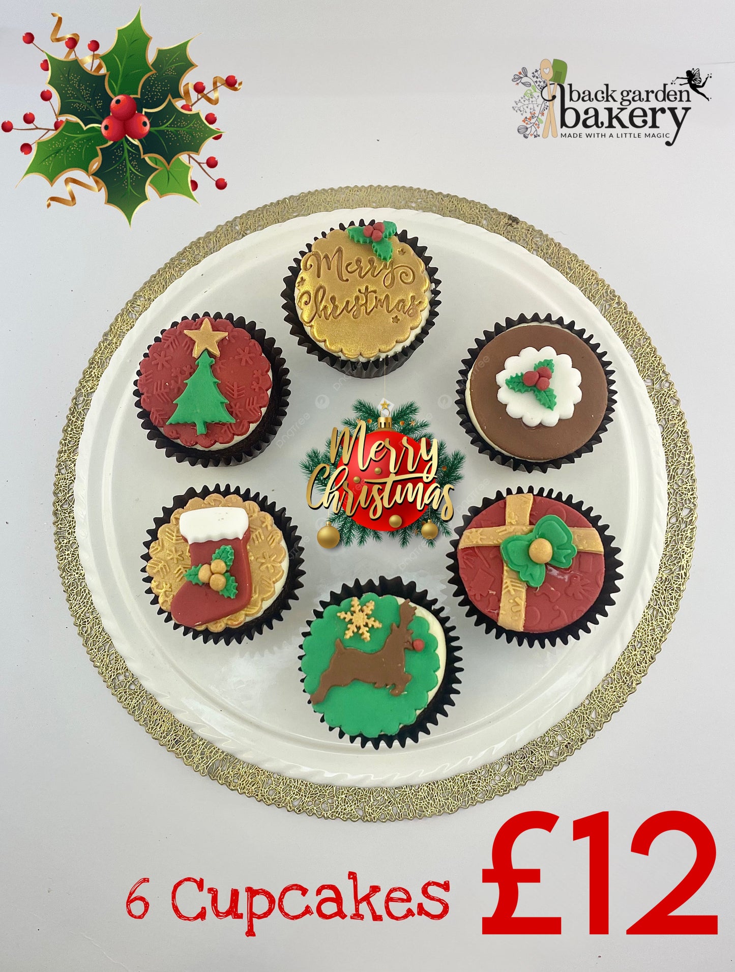 Christmas Cakesicles and Cupcake Boxes