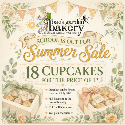 Schools is out for Summer Sale: Buy 12 cupcakes, get 6 free