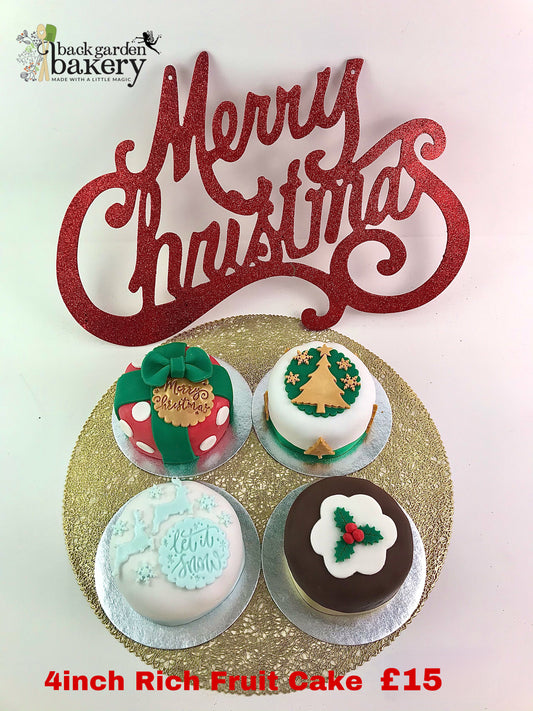 Christmas Rich Fruitcake 4inch